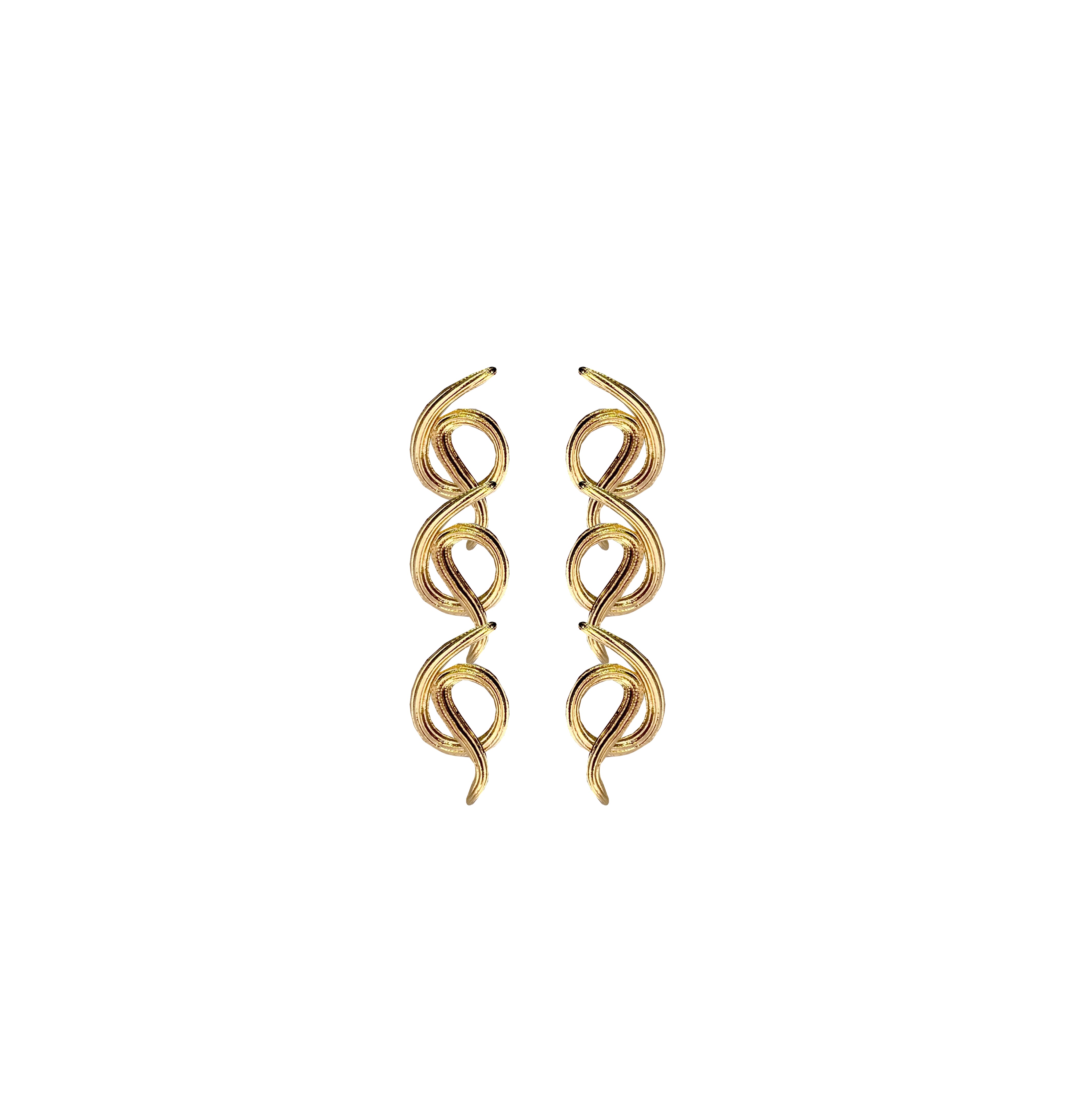 Waves Long Earrings